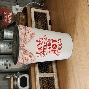 Rustic vintage sap buckets